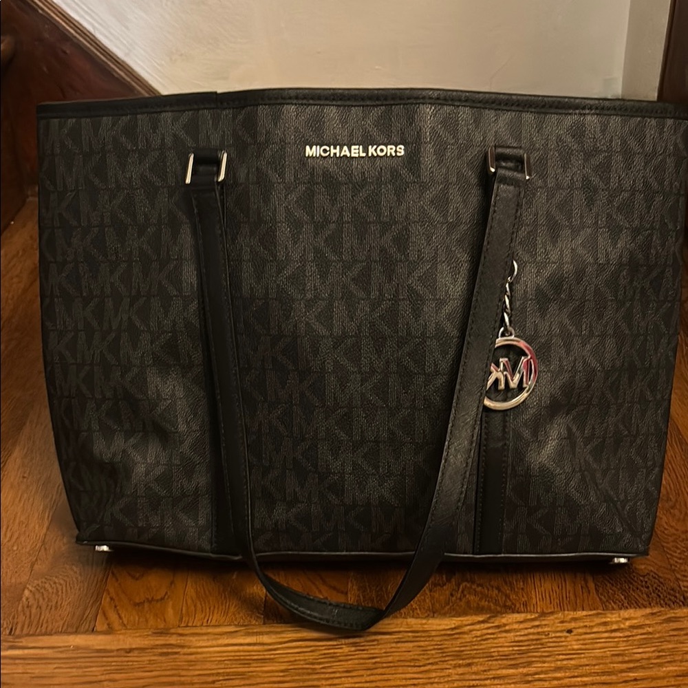 Michael Kors Black Monogram Tote